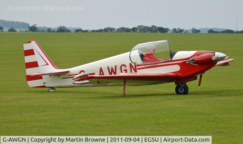 G-AWGN, 1968 Sportavia-Putzer Fournier RF-4D C/N 4084, SHOT AT DUXFORD ON A VERY DULL DAY