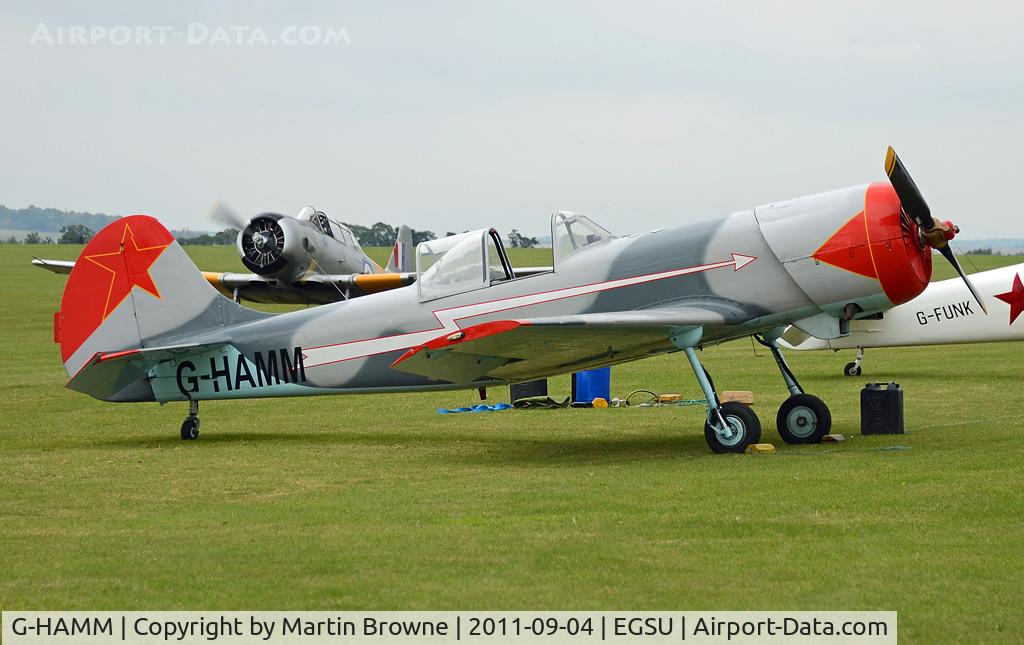 G-HAMM, 1983 Yakovlev Yak-50 C/N 832409, SHOT AT DUXFORD ON A VERY DULL DAY