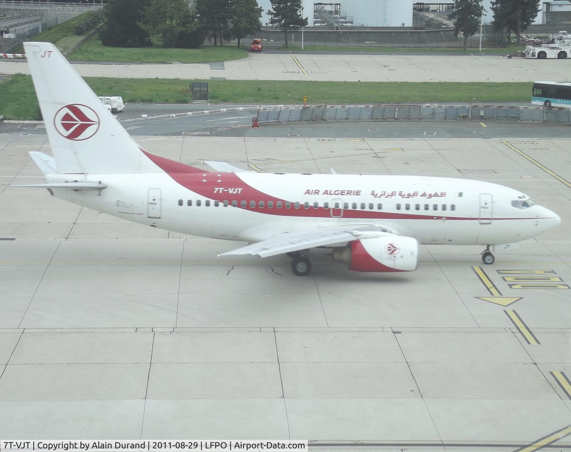 7T-VJT, 2002 Boeing 737-6D6 C/N 30546, Out of very few airlines which operate the 600, even fewer serve Paris and Air Algérie shares the distinction of serving ORY with Tunisair.