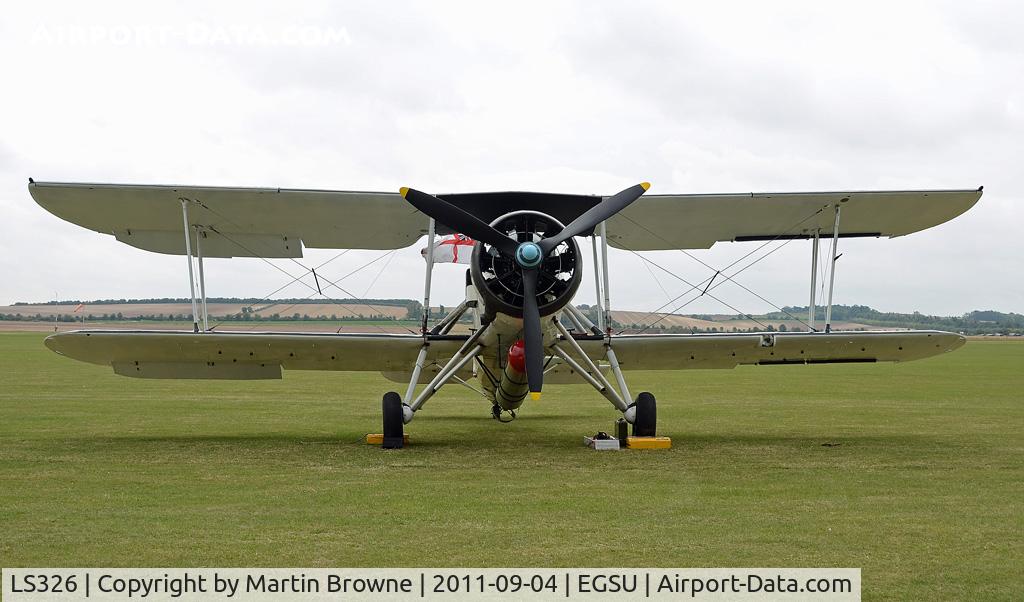 LS326, 1943 Fairey Swordfish Mk.II C/N Not found LS326, SHOT AT DUXFORD ON A VERY DULL DAY