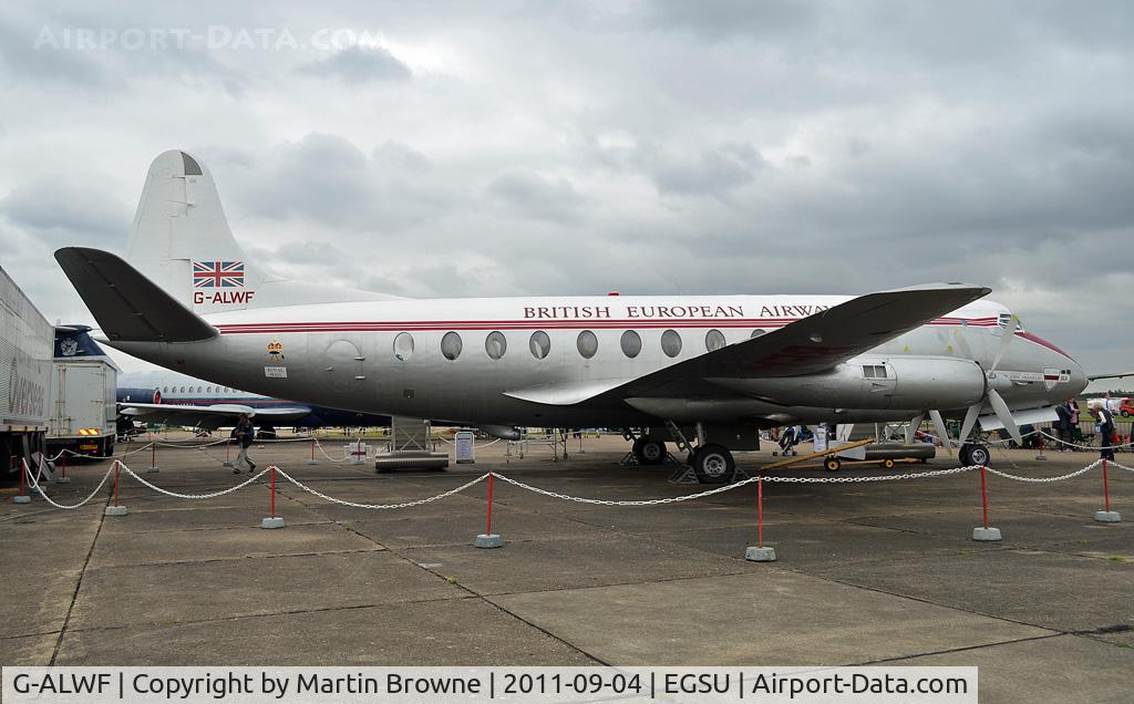 G-ALWF, 1952 Vickers Viscount 701 C/N 005, SHOT AT DUXFORD ON A VERY DULL AND RAINY DAY