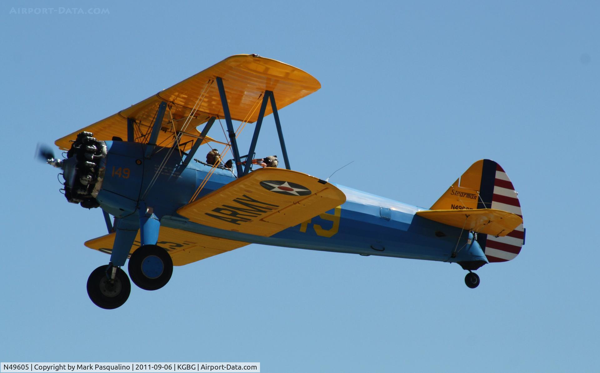 N49605, 1941 Boeing A75N1(PT17) C/N 75-1823, Stearman