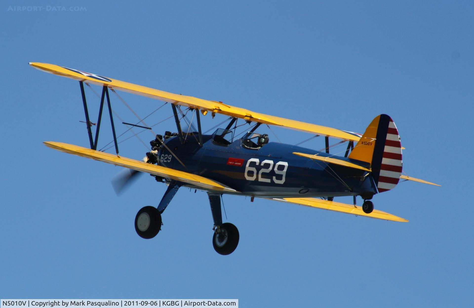 N5010V, 1943 Boeing E75 C/N 75-5351, Stearman