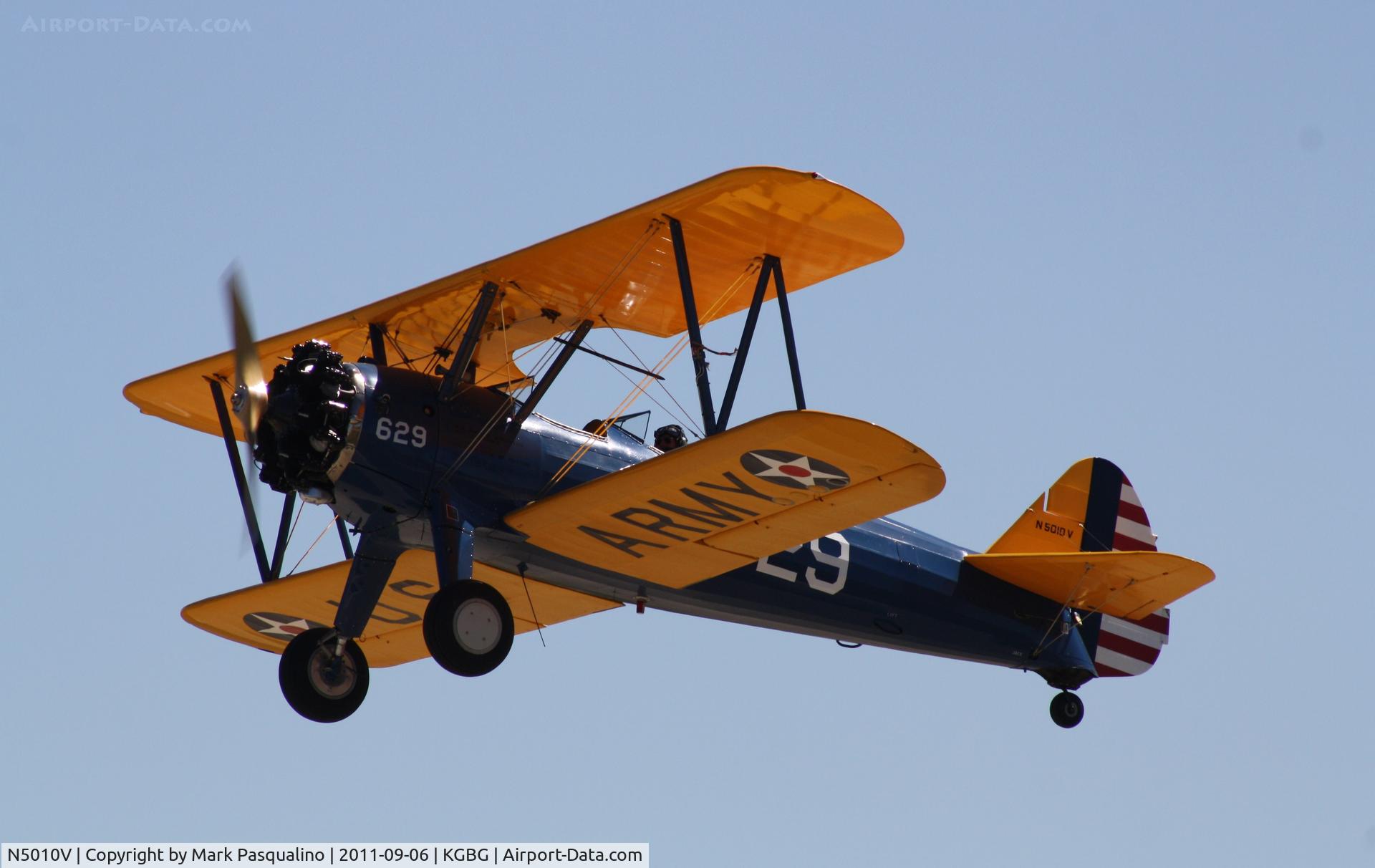 N5010V, 1943 Boeing E75 C/N 75-5351, Stearman