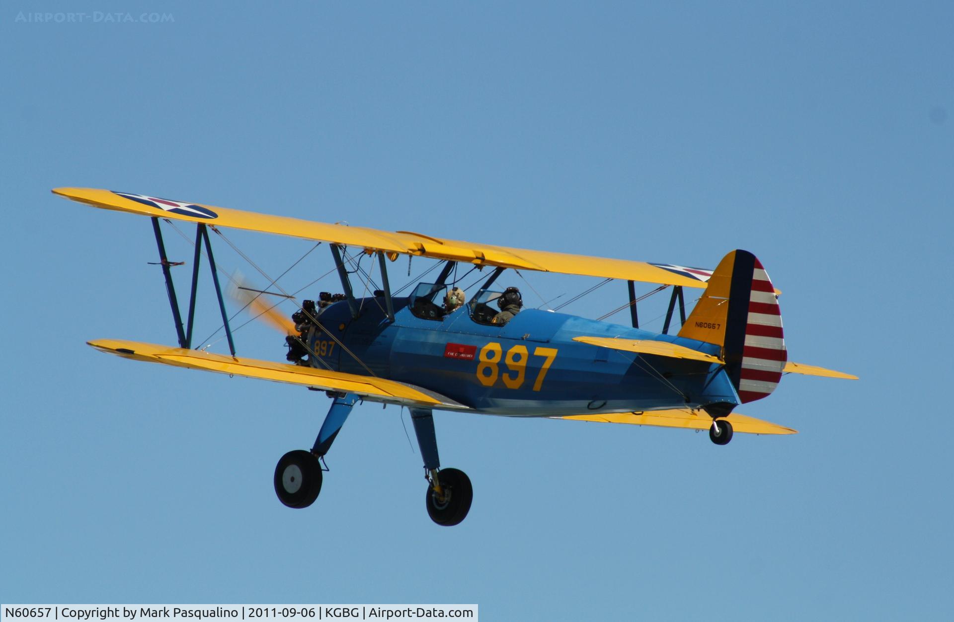 N60657, 1941 Boeing A75N1(PT17) C/N 75-897, Stearman