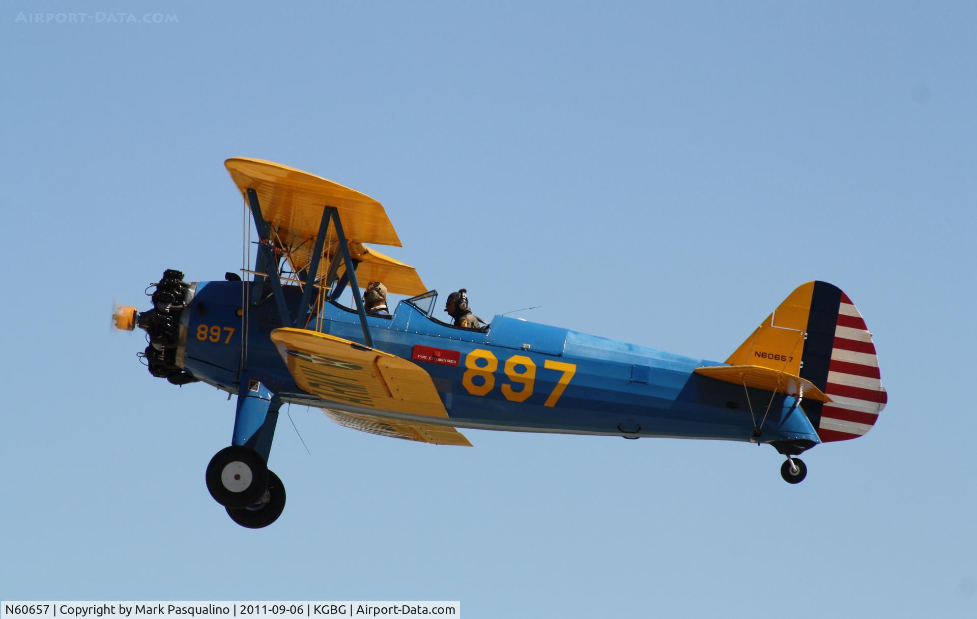 N60657, 1941 Boeing A75N1(PT17) C/N 75-897, Stearman