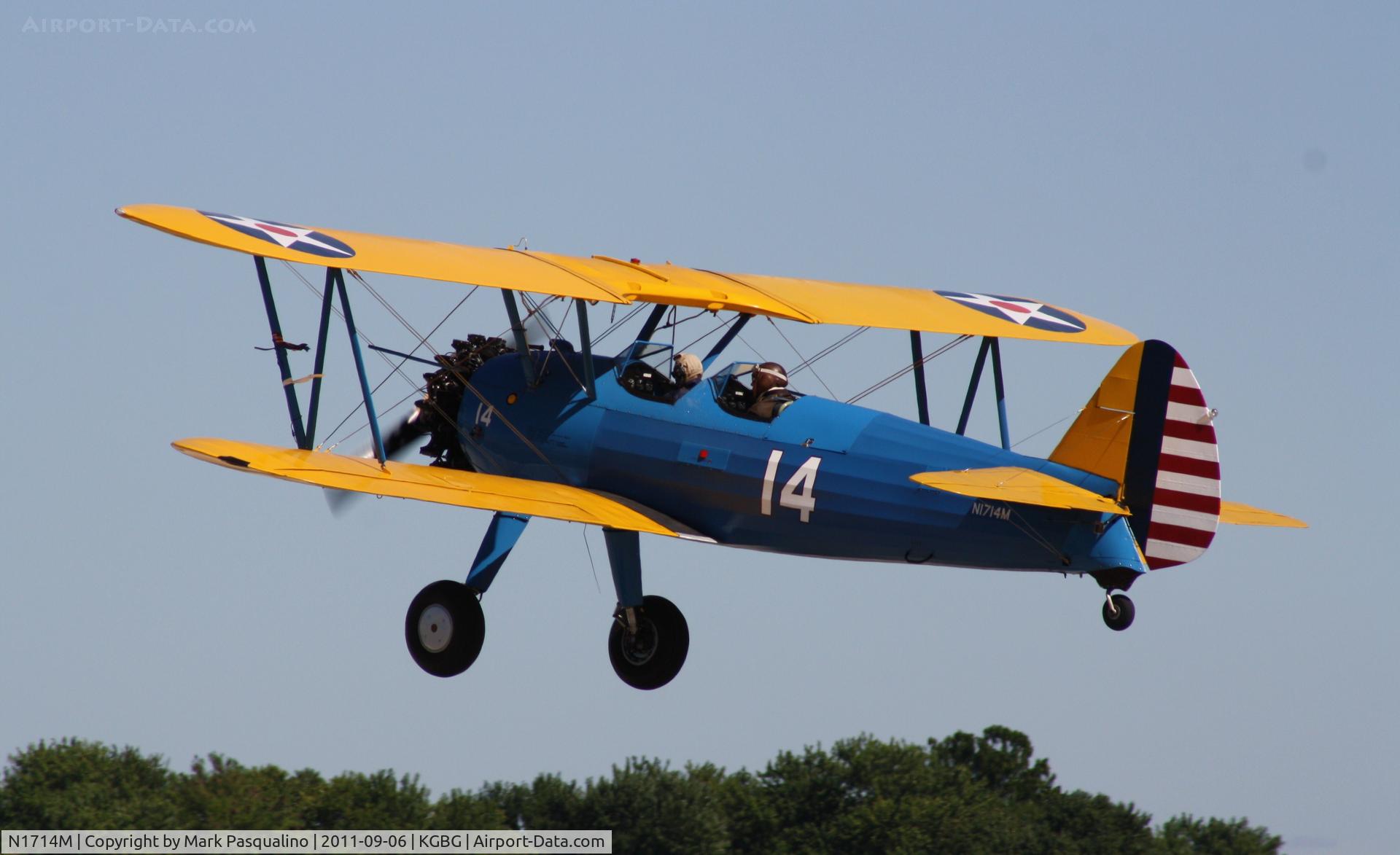 N1714M, 1951 Boeing E75 C/N 75-8666, Stearman