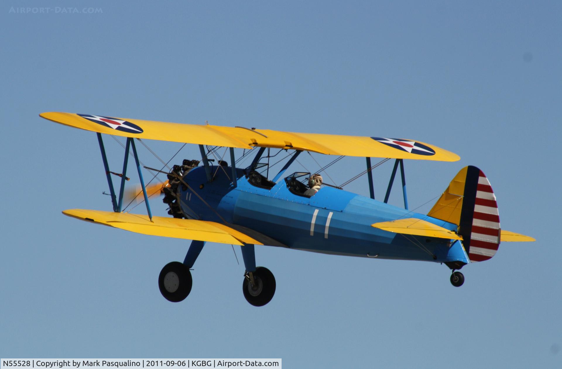 N55528, 1943 Boeing PT-17 Kaydet (A75N1) C/N 75-4611, Stearman