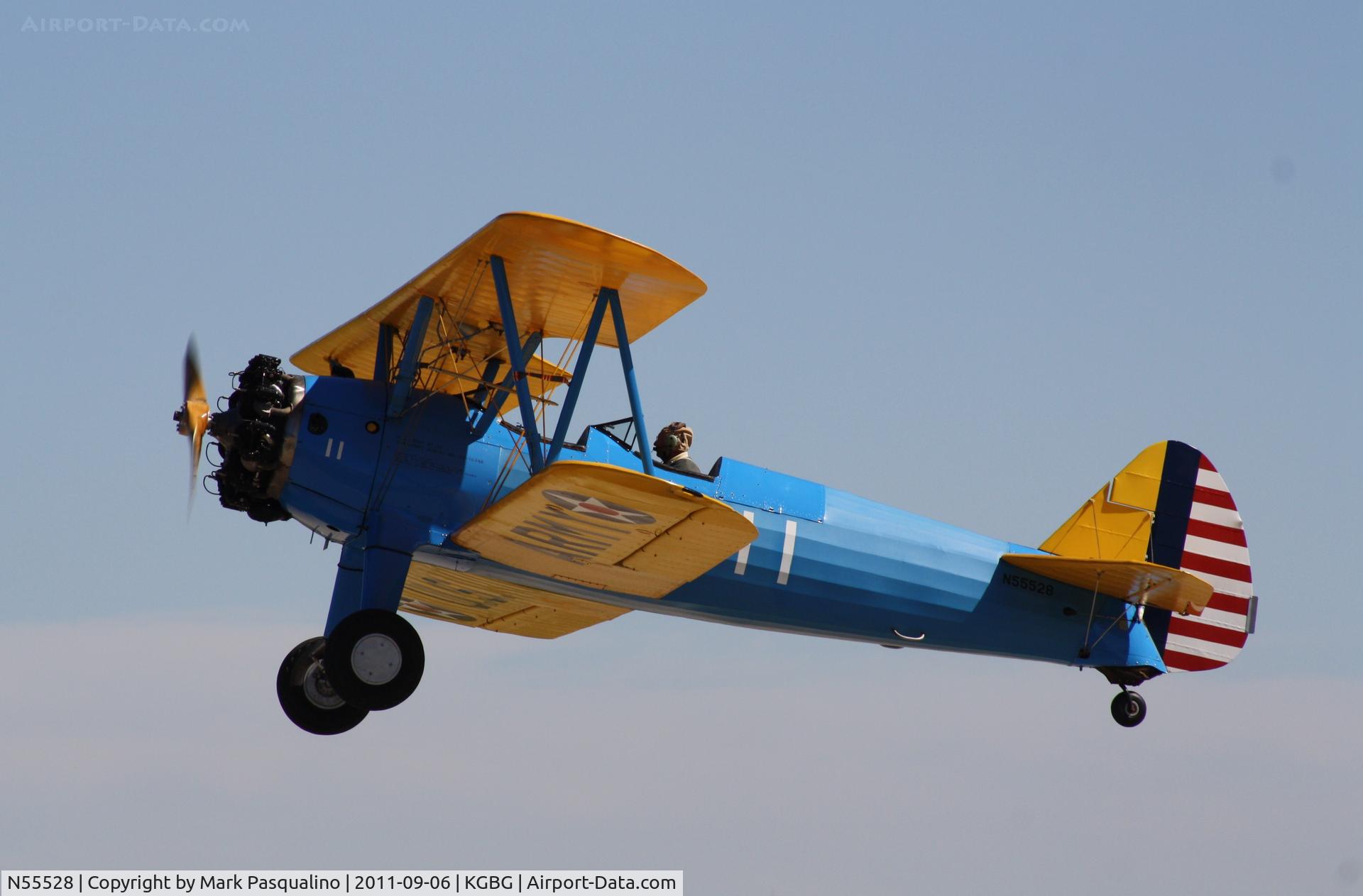N55528, 1943 Boeing PT-17 Kaydet (A75N1) C/N 75-4611, Stearman