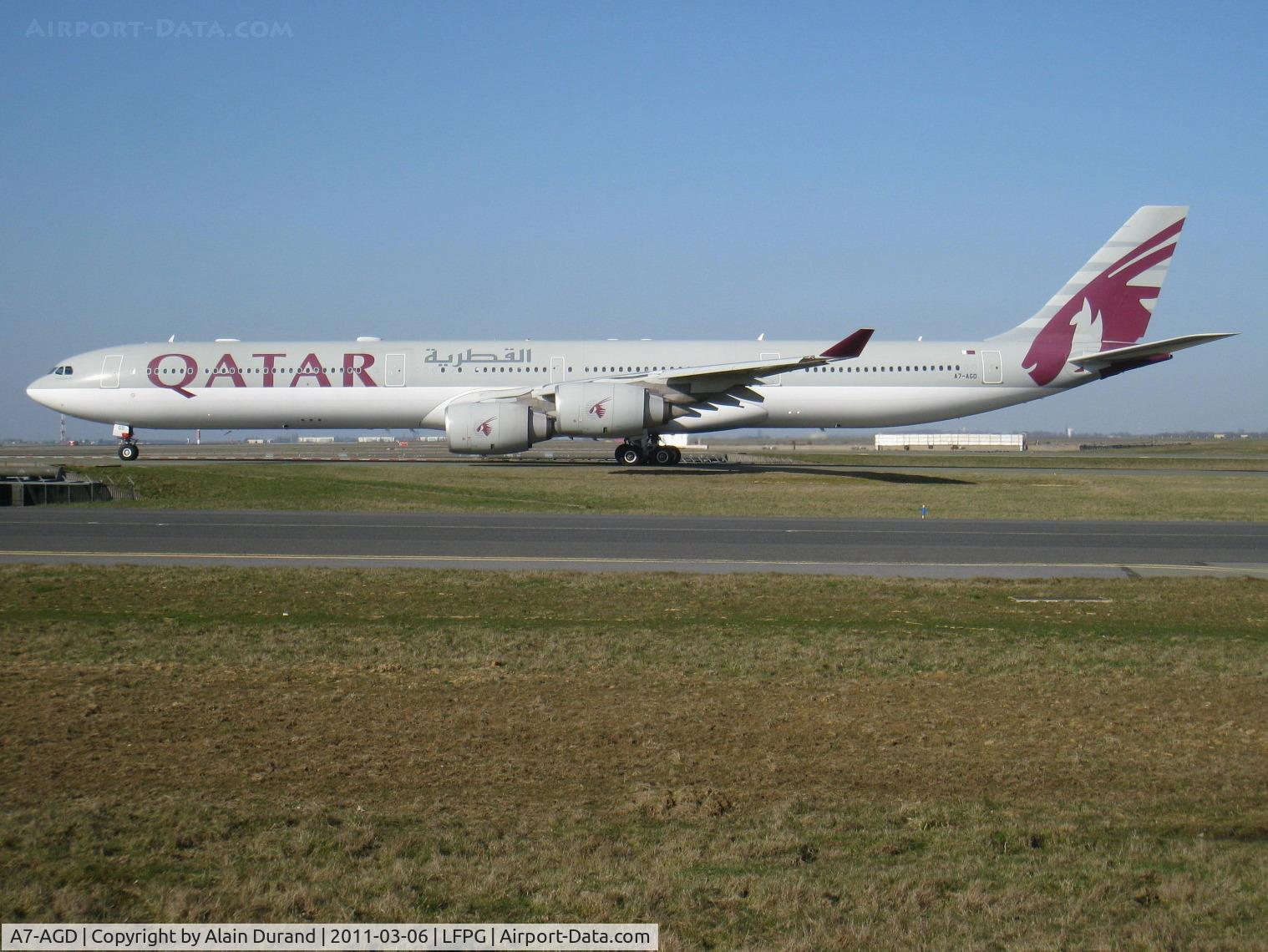 A7-AGD, 2007 Airbus A340-642X C/N 798, Qatar Airways currently serves CDG twice daily with the A346s