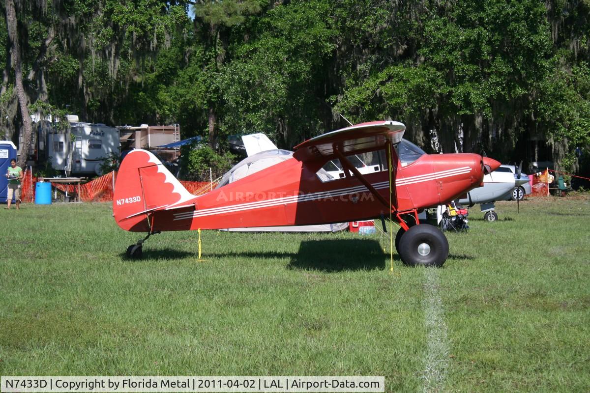 N7433D, 1957 Piper PA-22-150 C/N 22-5197, Pa-22