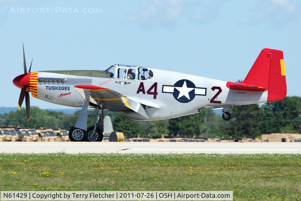 N61429, 1942 North American P-51C Mustang C/N 103-26199, At 2011 Oshkosh