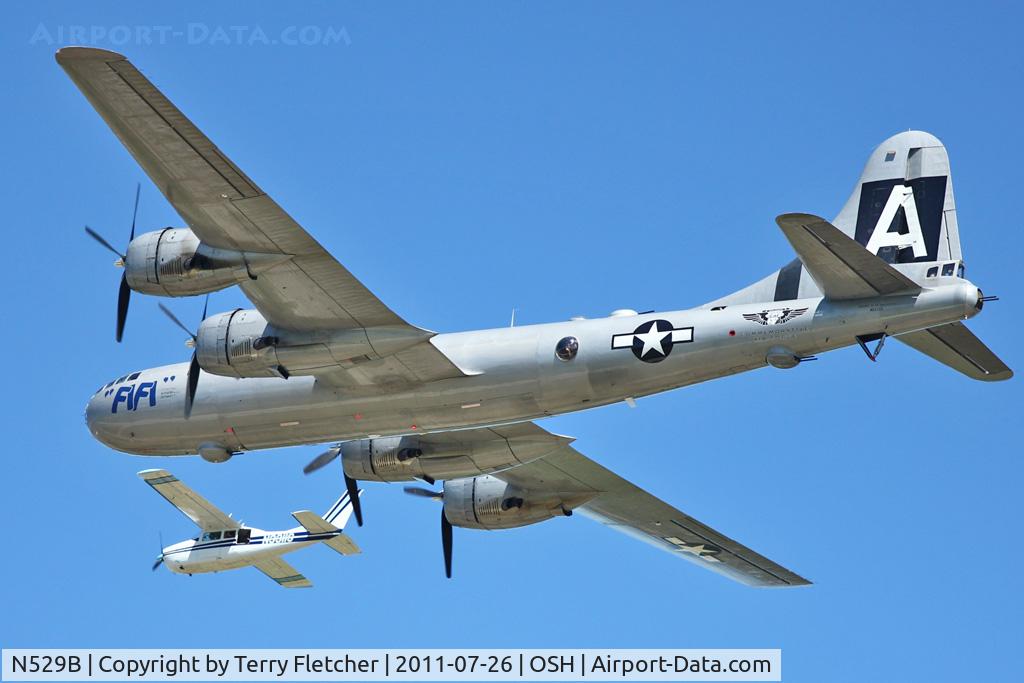N529B, 1944 Boeing B-29A-60-BN Superfortress C/N 11547, At 2011 Oshkosh - the only serviceable B-29 left flying