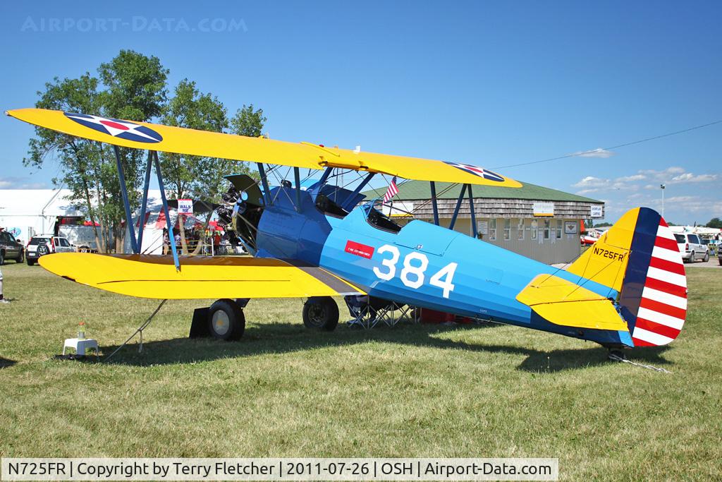N725FR, 1940 Boeing A75 C/N 75-384, At 2011 Oshkosh