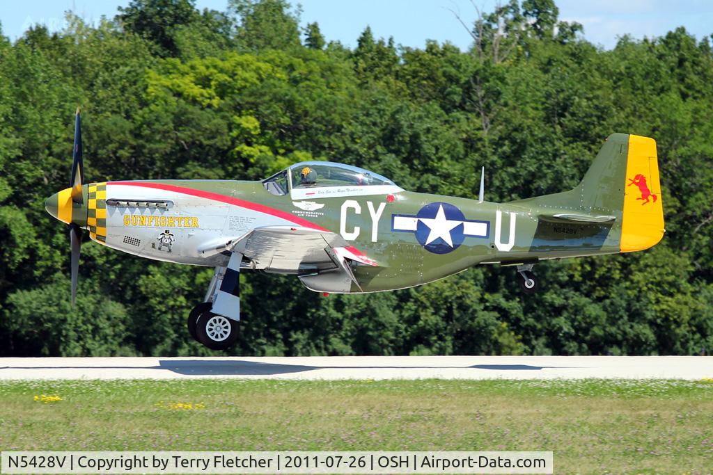 N5428V, 1944 North American P-51D Mustang C/N 122-39723, At 2011 Oshkosh