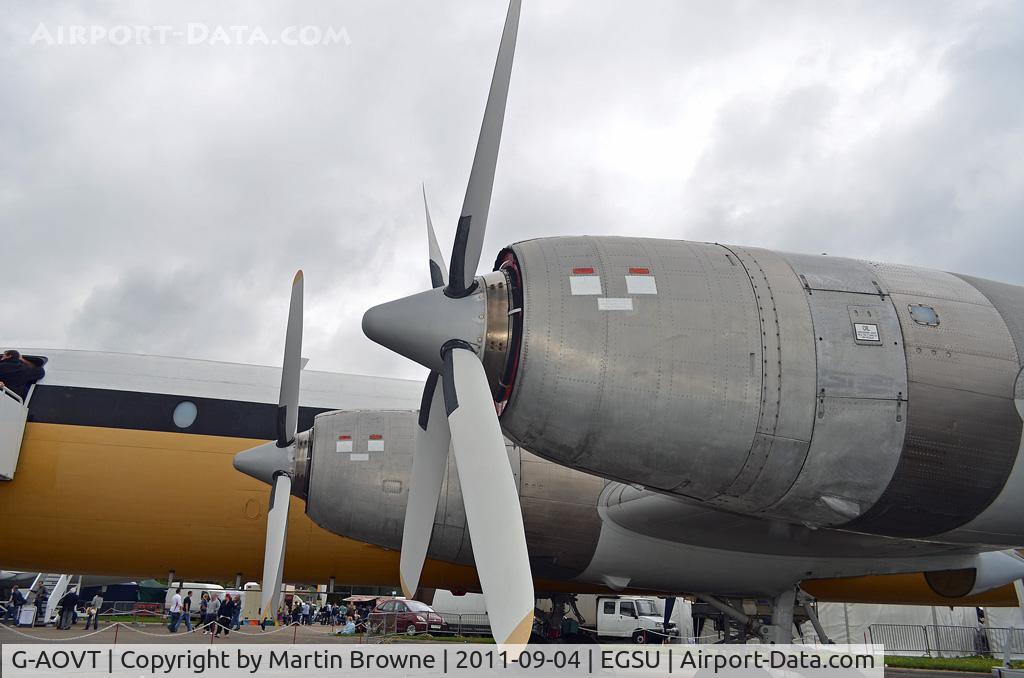 G-AOVT, 1958 Bristol 175 Britannia 312 C/N 13427, ENGINE CLOSE UP