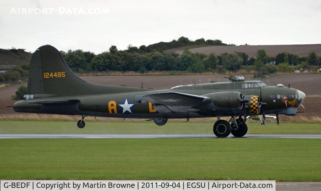 G-BEDF, 1944 Boeing B-17G Flying Fortress C/N 8693, SHOT ON A VERY DULL DAY ON THE LONG END