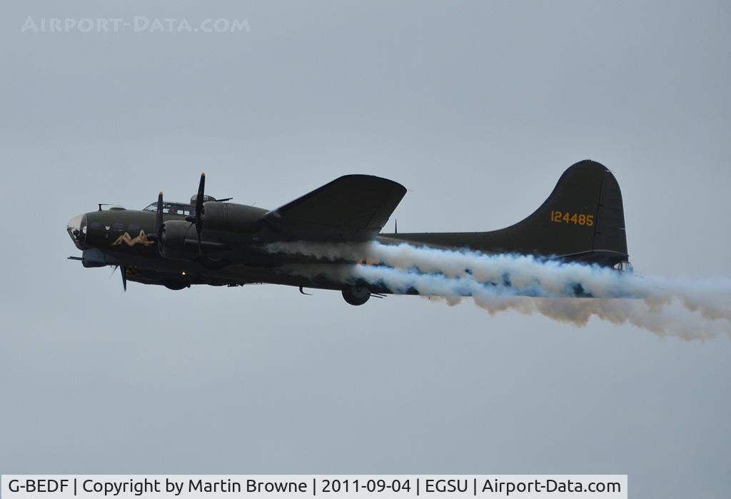 G-BEDF, 1944 Boeing B-17G Flying Fortress C/N 8693, RIGHT ON THE LONG END