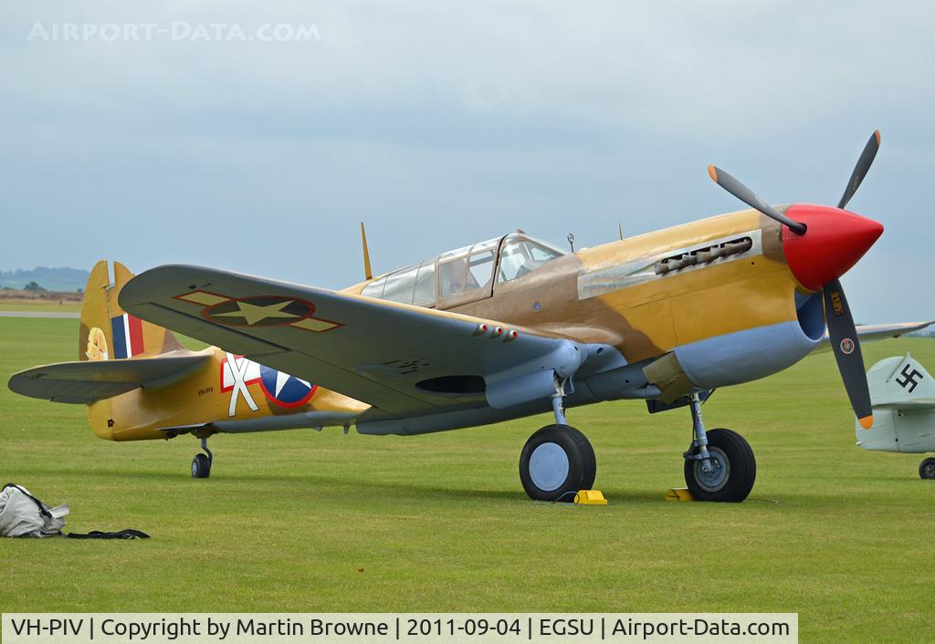 VH-PIV, 1942 Curtiss P-40F Warhawk C/N 19503, SHOT AT DUXFORD