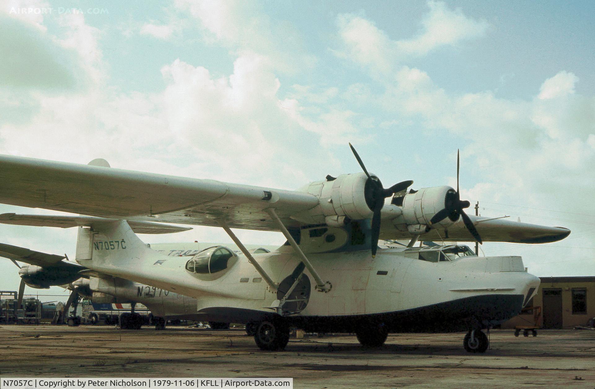 N7057C, 1942 Consolidated Vultee 28-5ACF C/N 0200 (USN64072), PBY-6A Catalina as seen at Fort Lauderdale in November 1979.