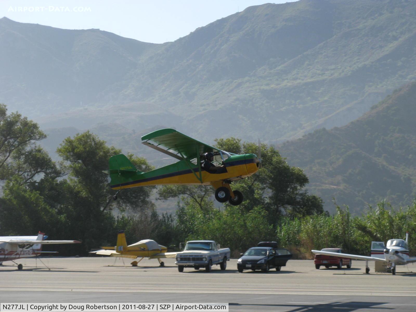 N277JL, 1991 Denney Kitfox Model 1 C/N 122, 1991 Lawrence KITFOX, Rotax, takeoff climb Rwy 22