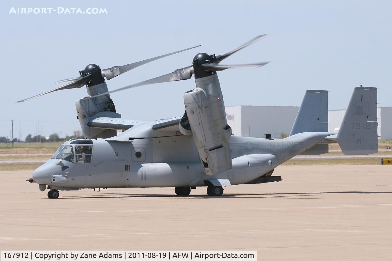 167912, Bell-Boeing MV-22B Osprey C/N D0123, At Alliance Airport - Fort Worth, TX