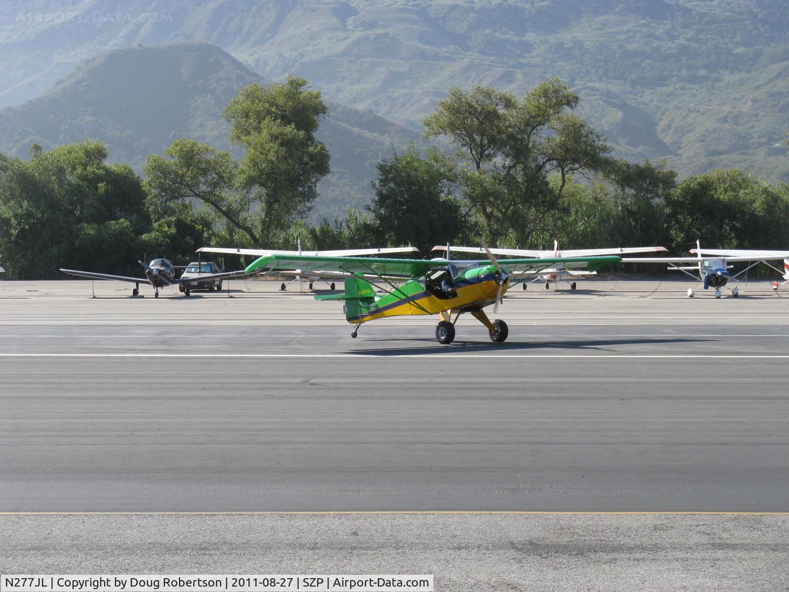 N277JL, 1991 Denney Kitfox Model 1 C/N 122, 1991 Lawrence KITFOX, Rotax, landing roll Rwy 22