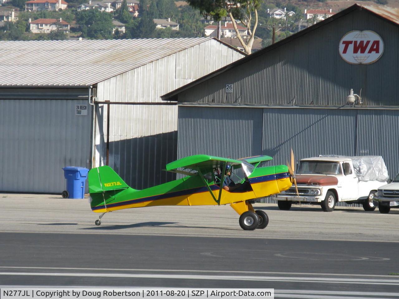 N277JL, 1991 Denney Kitfox Model 1 C/N 122, 1991 Lawrence KITFOX, Rotax, holding short 22