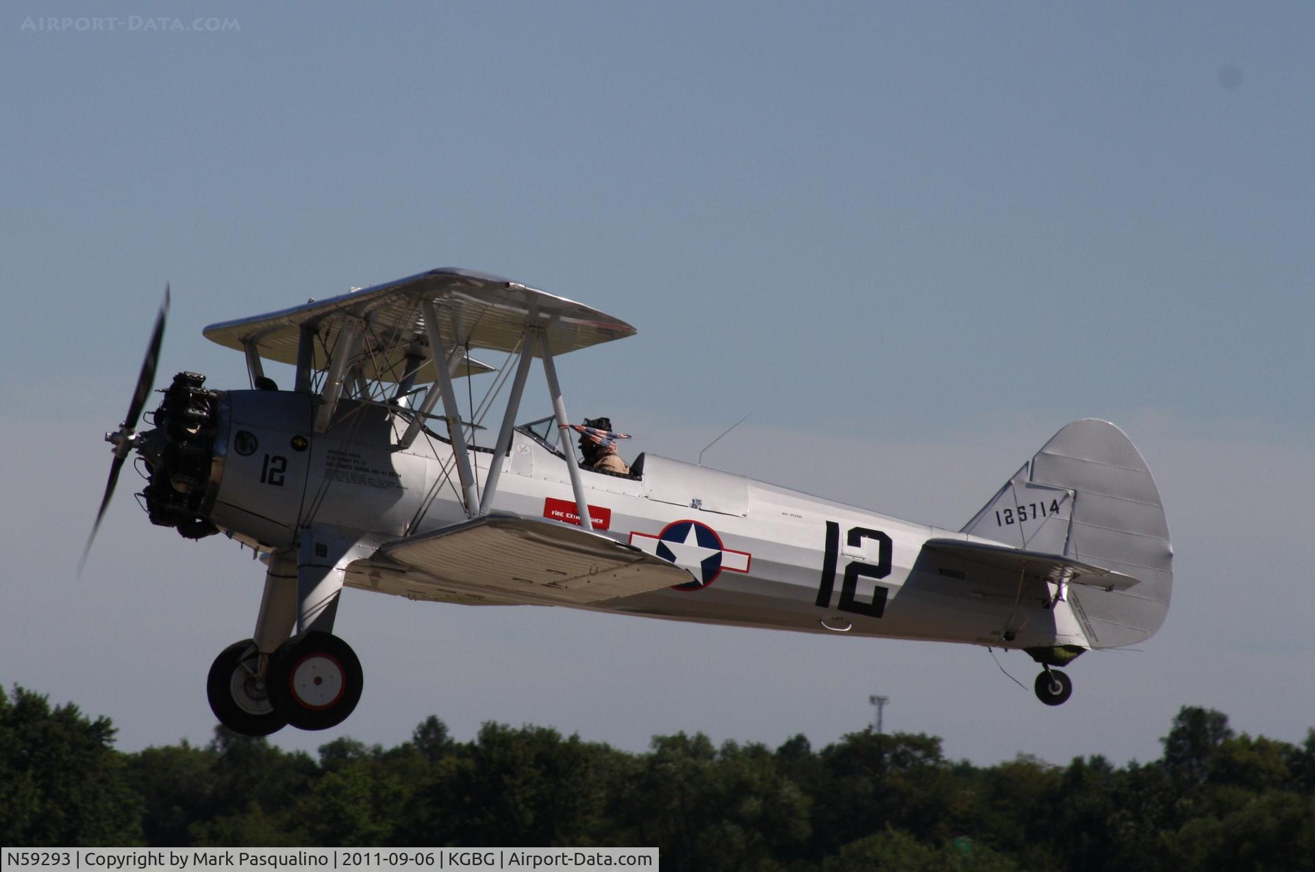 N59293, 1942 Boeing B75N1 C/N 75-3221, Stearman
