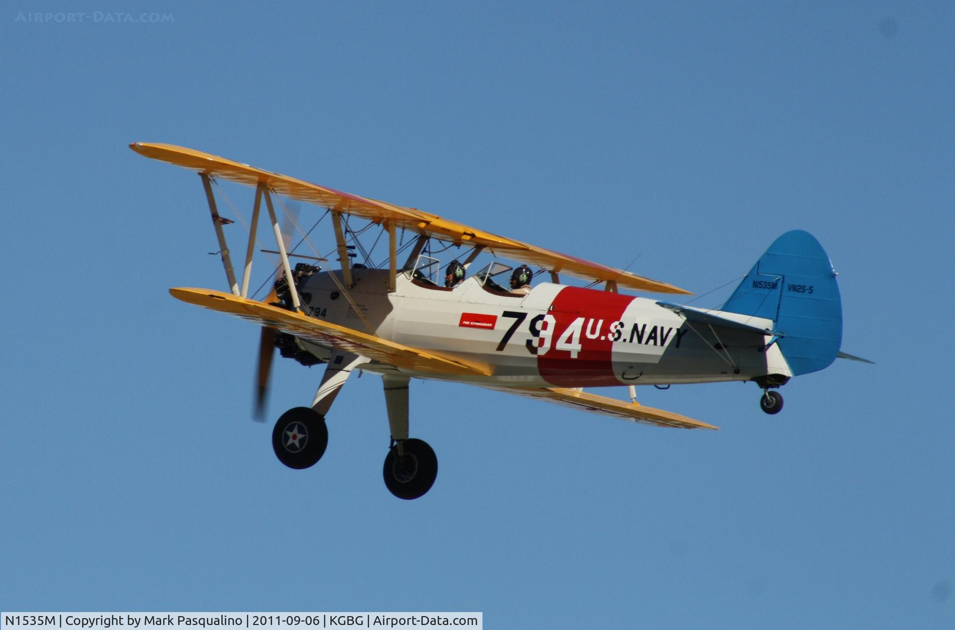 N1535M, 1943 Boeing E75N1 C/N 75-8520, Stearman