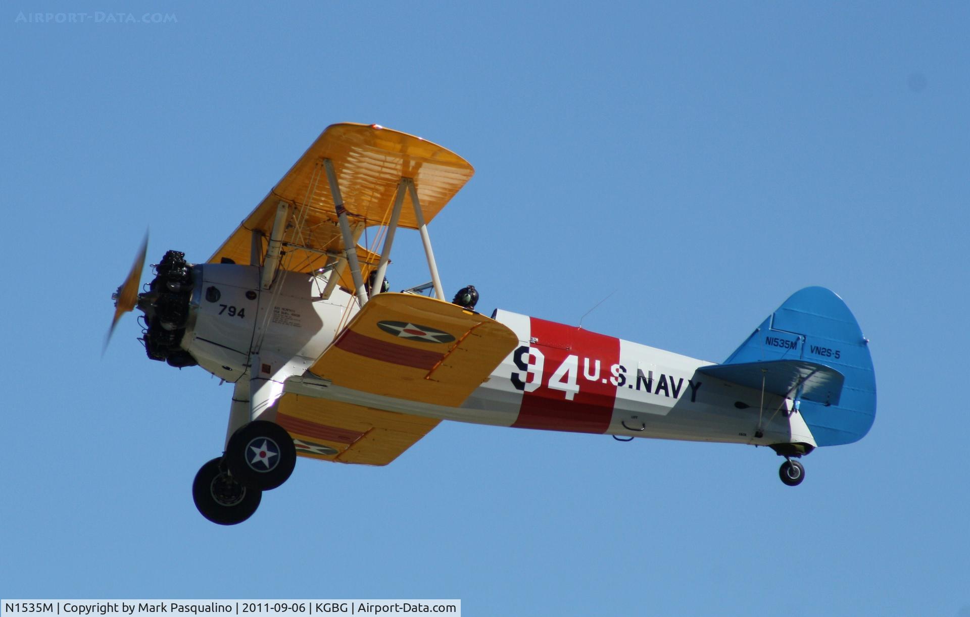 N1535M, 1943 Boeing E75N1 C/N 75-8520, Stearman