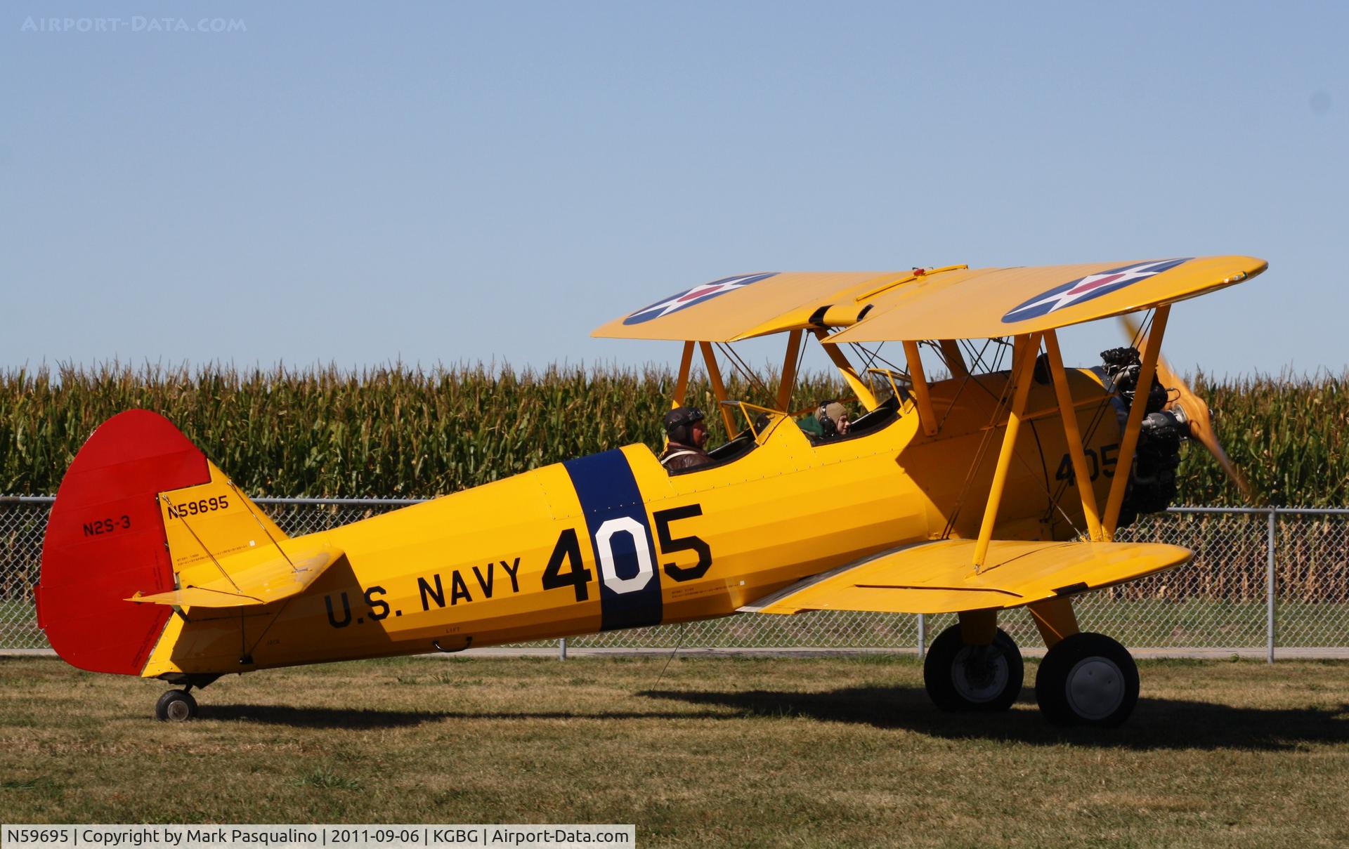 N59695, 1942 Boeing B75N1 C/N 75-2640, Stearman