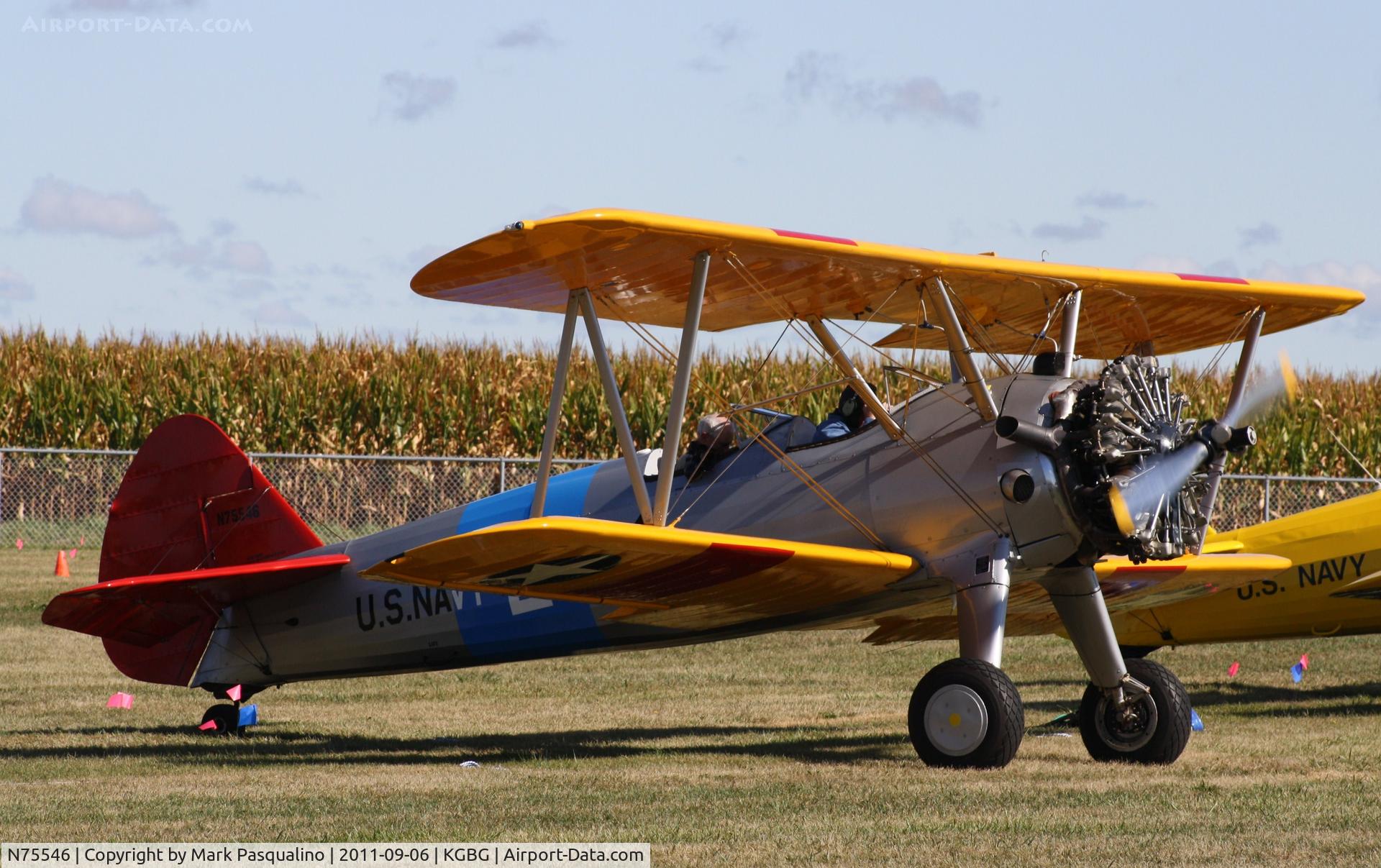 N75546, 1943 Boeing E75 C/N 75-7935, Stearman