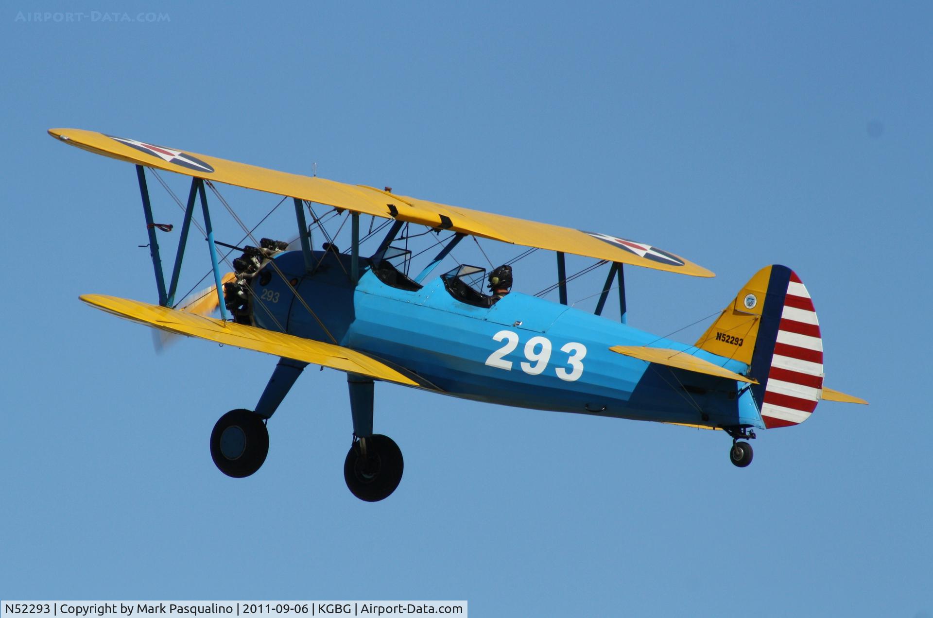 N52293, 1942 Boeing A75N1(PT17) C/N 75-4264, Stearman