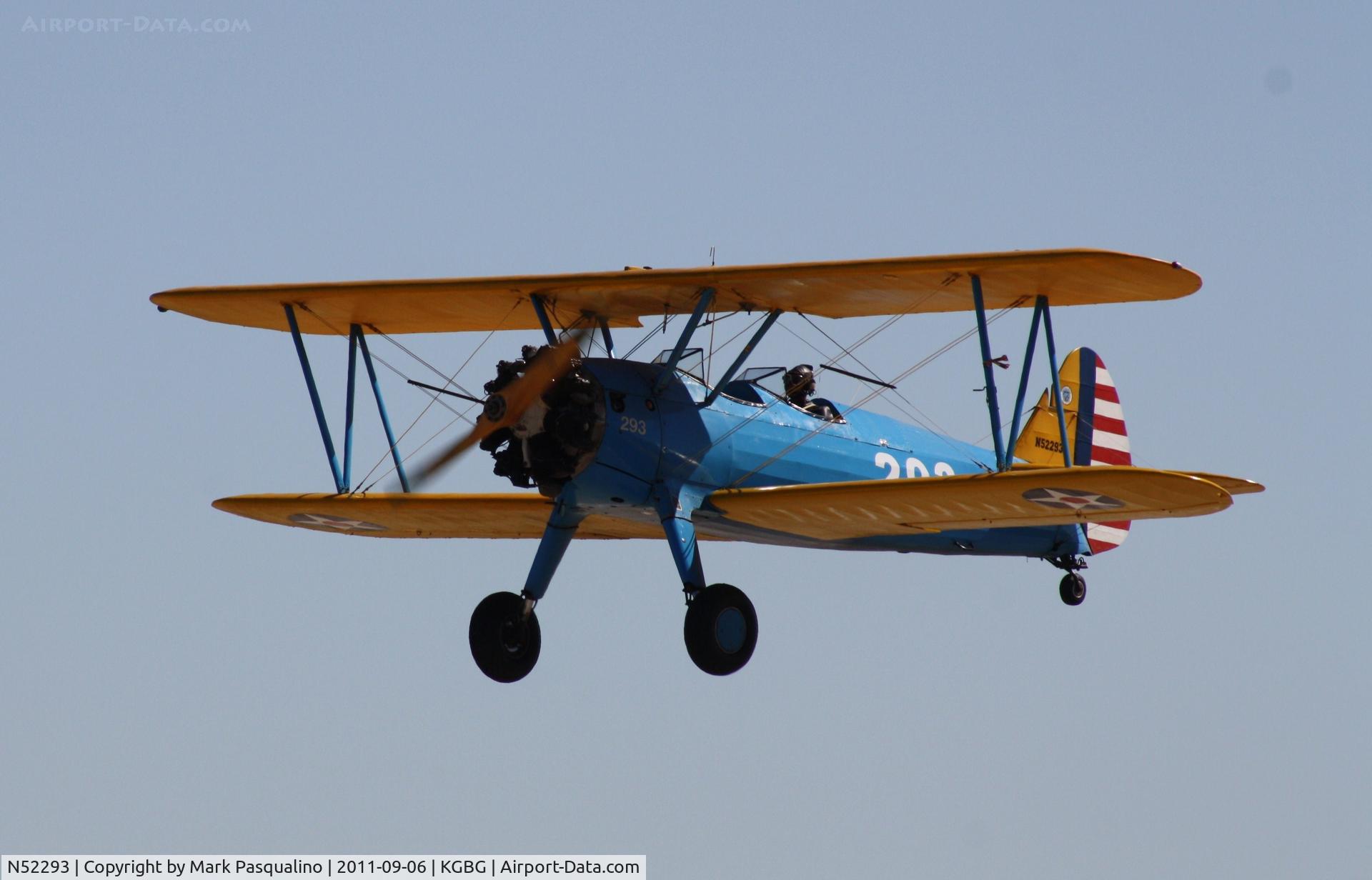 N52293, 1942 Boeing A75N1(PT17) C/N 75-4264, Stearman