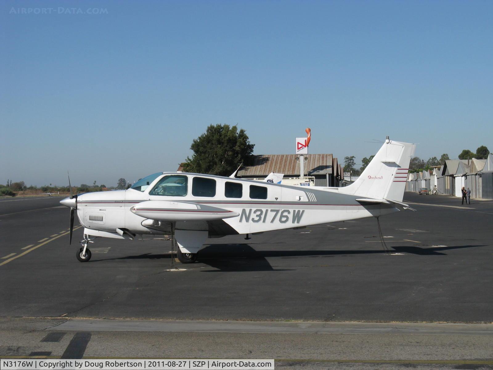 N3176W, 1988 Beech A36 Bonanza 36 C/N E-2447, 1988 Beech A36 BONANZA, Continental IO-550-B 300 Hp for takeoff & continuous