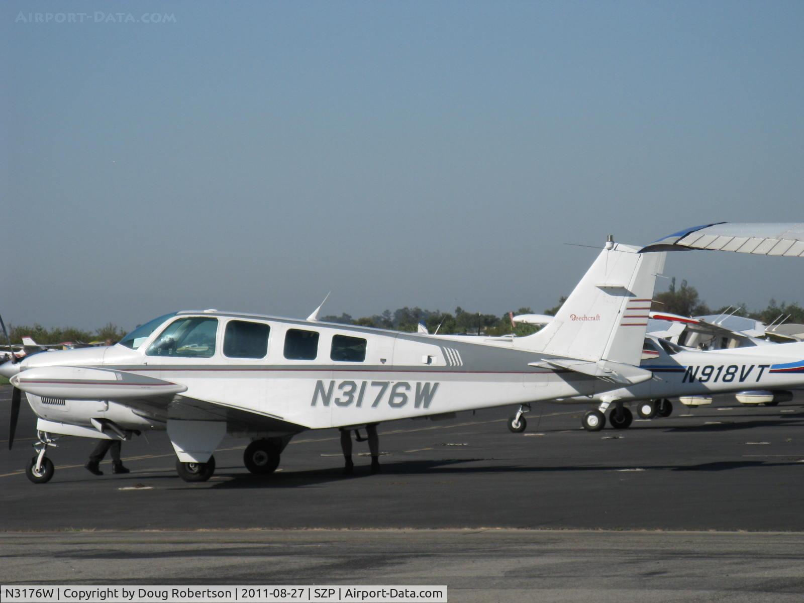 N3176W, 1988 Beech A36 Bonanza 36 C/N E-2447, 1988 Beech A36 BONANZA, Continental IO-550-B 300 Hp for takeoff & continuous