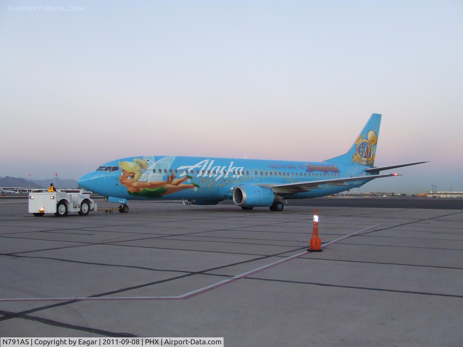 N791AS, 1997 Boeing 737-490 C/N 28886, Tinkerbell