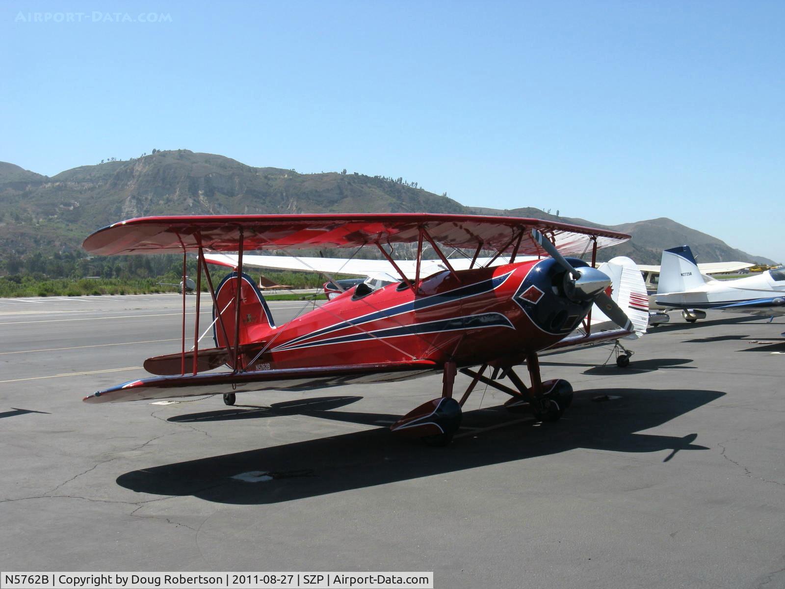 N5762B, 1980 Great Lakes 2T-1A-2 Sport Trainer C/N 0833, 1980 Great Lakes 2T-1A-2 SPORT TRAINER, Lycoming AEIO-360-B1FG 180 Hp
