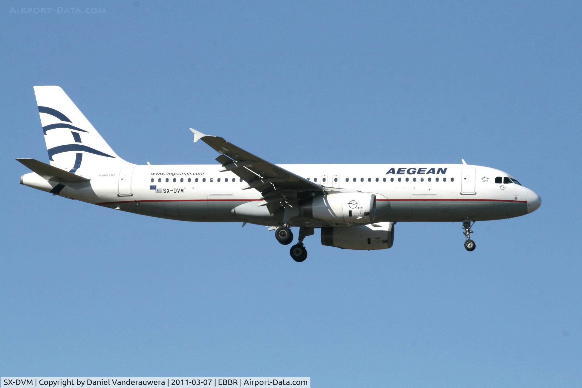 SX-DVM, 2008 Airbus A320-232 C/N 3439, Arrival of flight A3 620 to RWY 02