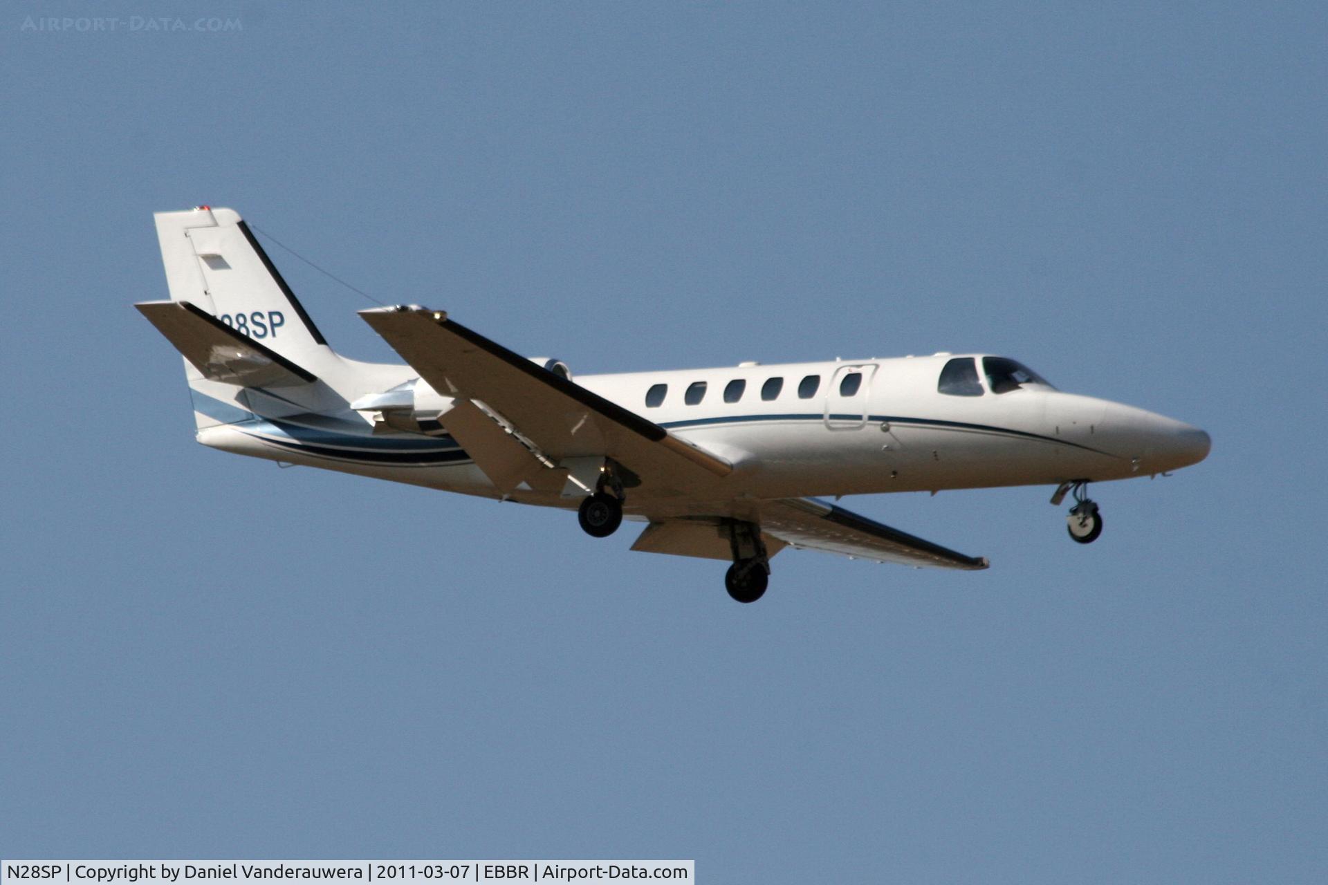 N28SP, Cessna 550 Citation Bravo C/N 550-1125, Arrival to RWY 02