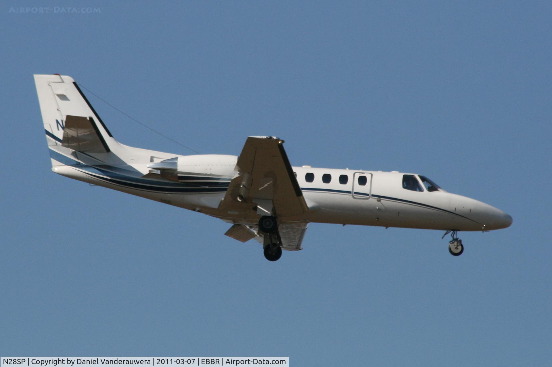 N28SP, Cessna 550 Citation Bravo C/N 550-1125, Arrival to RWY 02