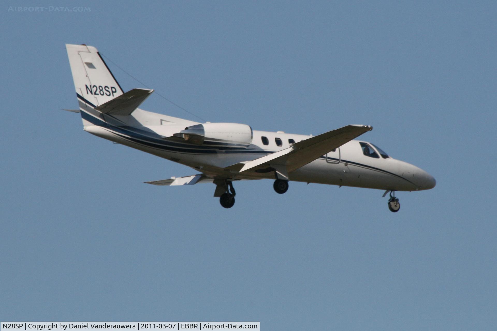 N28SP, Cessna 550 Citation Bravo C/N 550-1125, Descending to RWY 02