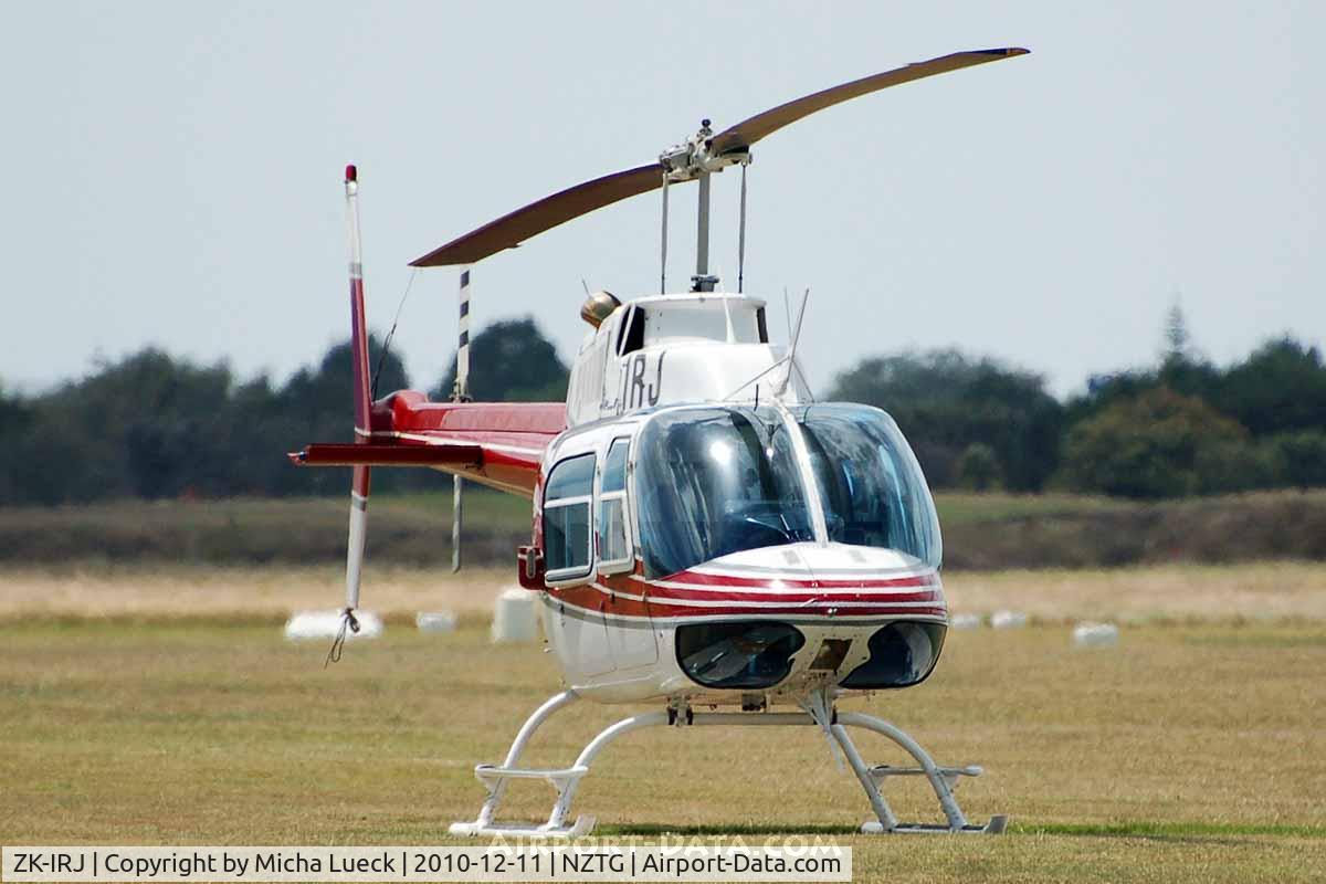 ZK-IRJ, Bell 206B C/N 1917, At Tauranga