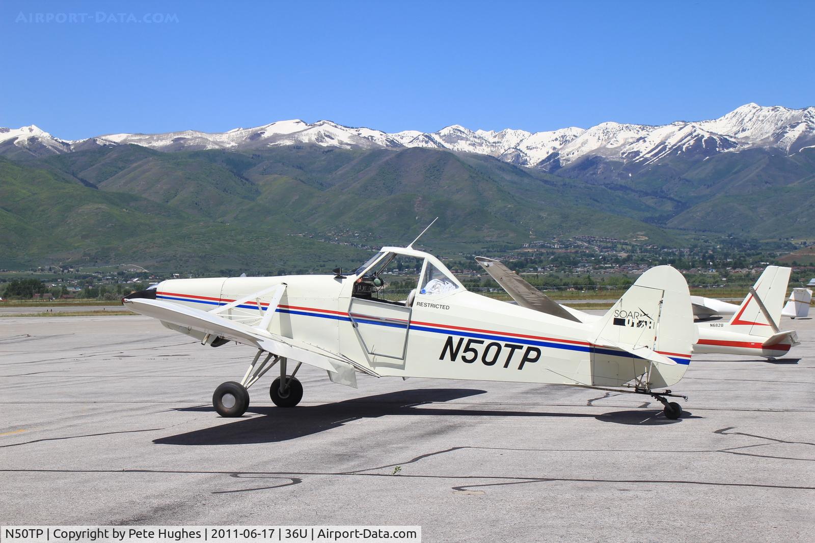 N50TP, Piper PA-25-235 C/N 25-2341, N50TP Pawnee gilder tug ready for action at Heber Valley Utah