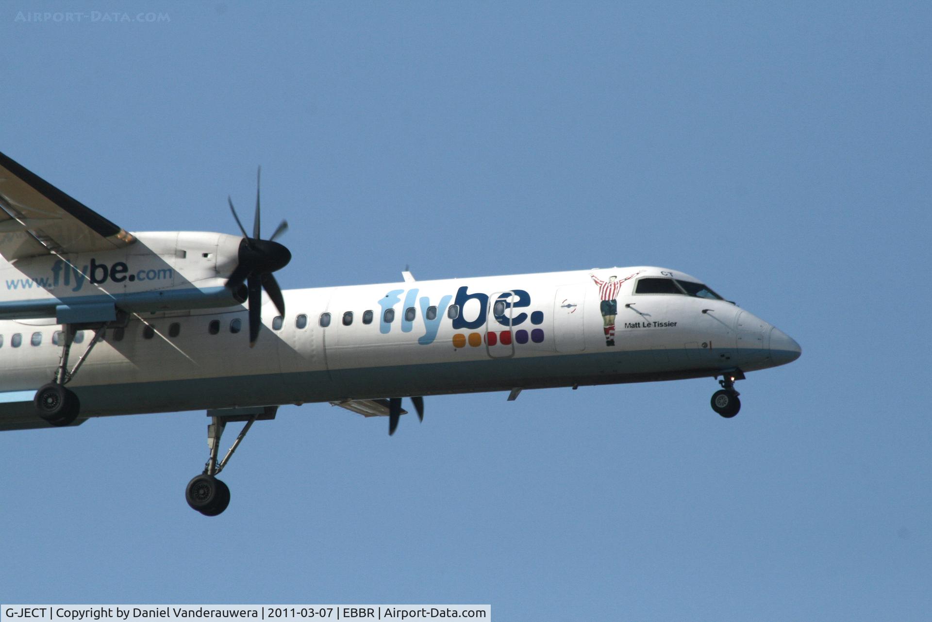 G-JECT, 2006 De Havilland Canada DHC-8-402Q Dash 8 C/N 4144, Arrival of flight BE1845 to RWY 02