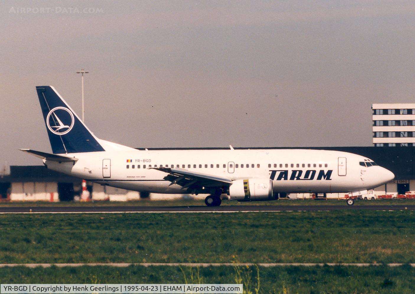 YR-BGD, 1994 Boeing 737-38J C/N 27182/2663, Tarom