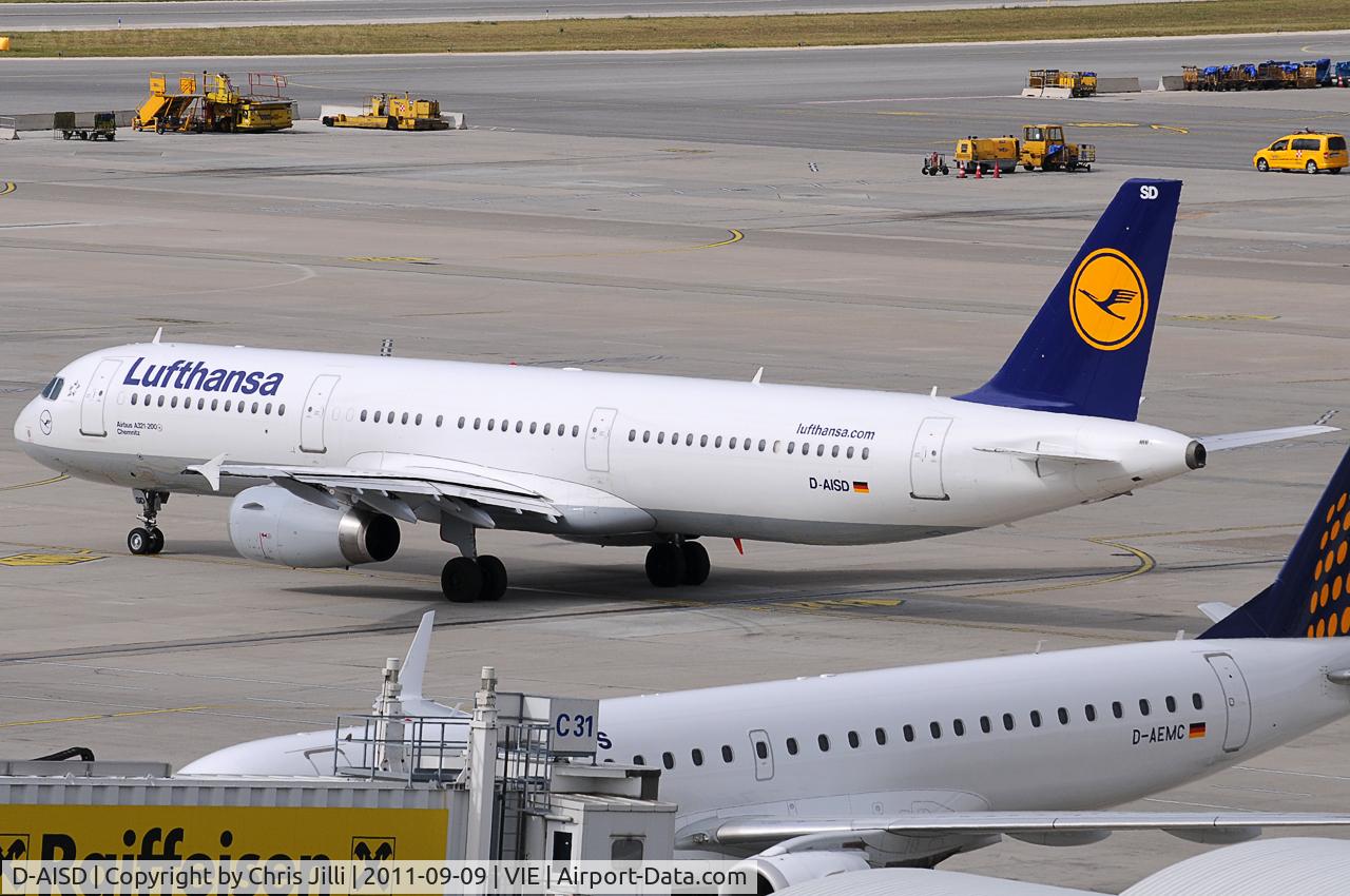D-AISD, 2000 Airbus A321-231 C/N 1188, Lufthansa