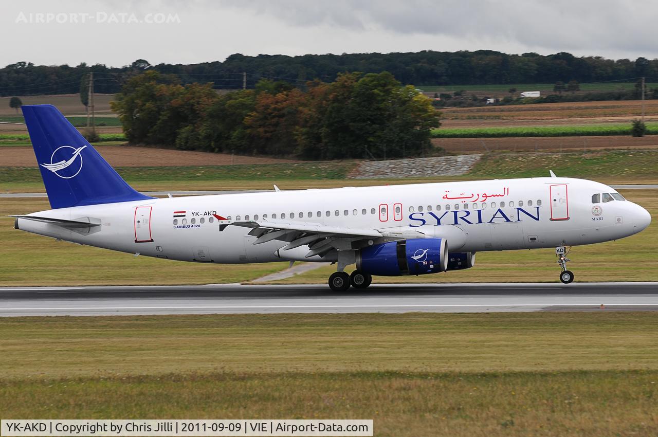 YK-AKD, 1999 Airbus A320-232 C/N 1076, Syrian Arab Airlines