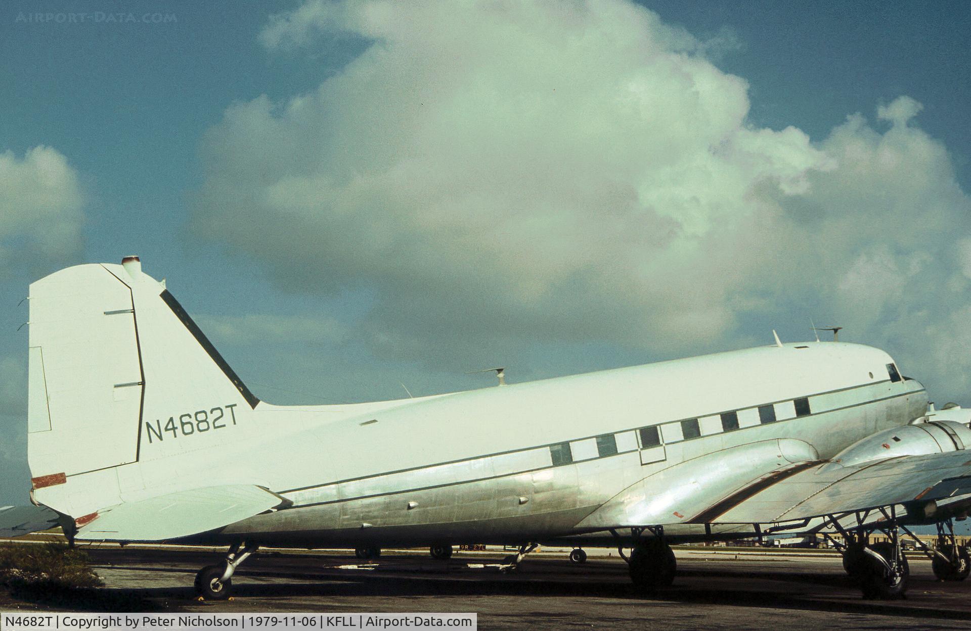 N4682T, 1943 Douglas C-47A C/N 13849, Douglas C-47A as seen at Fort Lauderdale in November 1979.